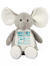 Load image into Gallery viewer, Birth Details bear