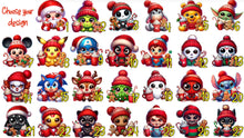 Load image into Gallery viewer, Character merry christmas cushion
