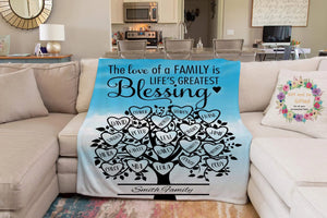 Family tree blanket