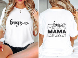 Boy mama tee