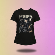Load image into Gallery viewer, Adult Wednesday Addams tee
