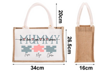 Load image into Gallery viewer, Love you to pieces tote bag
