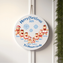 Load image into Gallery viewer, Gingerbread family sign

