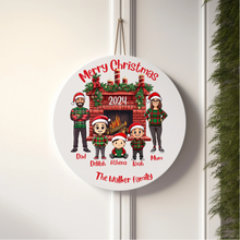 Load image into Gallery viewer, Christmas family sign
