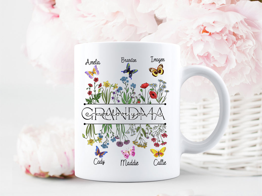 Floral family love you mug