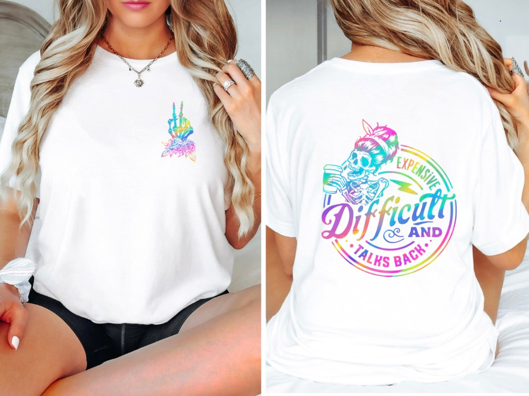 Expensive and difficult tee