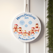 Load image into Gallery viewer, Gingerbread family sign
