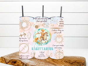 Star sign affirmation tumbler