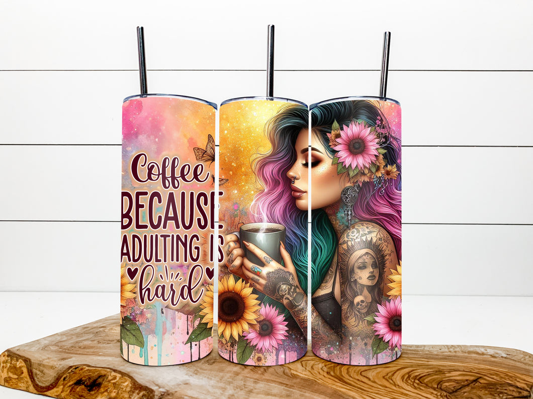 Coffee adulting tumbler