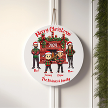 Load image into Gallery viewer, Christmas family sign

