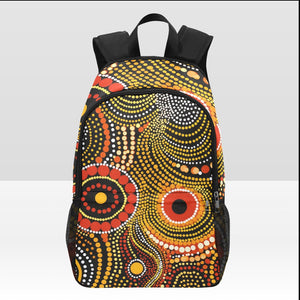 Indigenous circles design backback