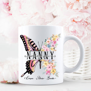 Butterfly family love you mug