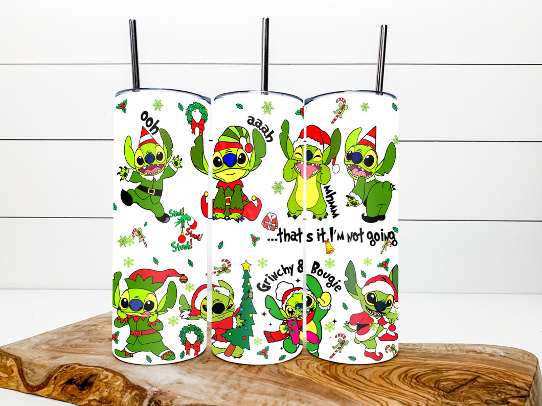 Stitch grinch tumbler