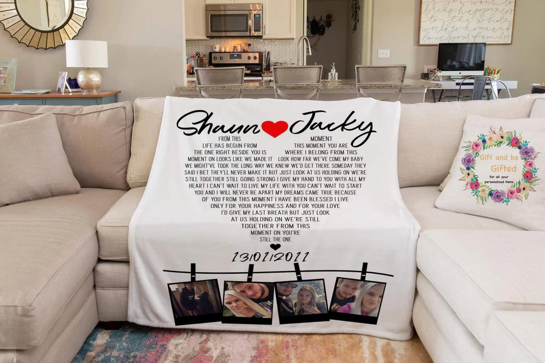 Couples song blanket