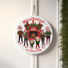 Load image into Gallery viewer, Christmas family sign
