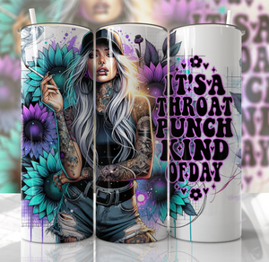 Throat punch day tumbler