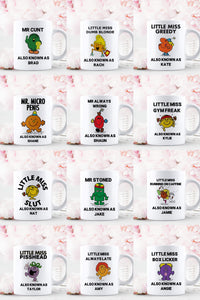 Mr and Little Miss mug