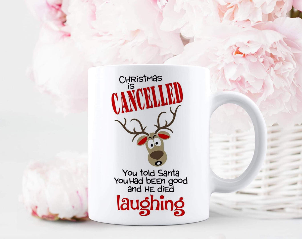 Christmas cancelled mug