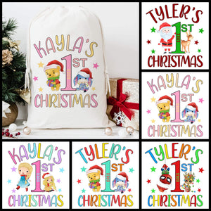 1st Christmas Santa sack