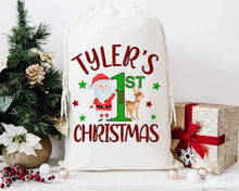 Load image into Gallery viewer, 1st Christmas Santa sack
