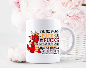 Dragon no f**ks mug